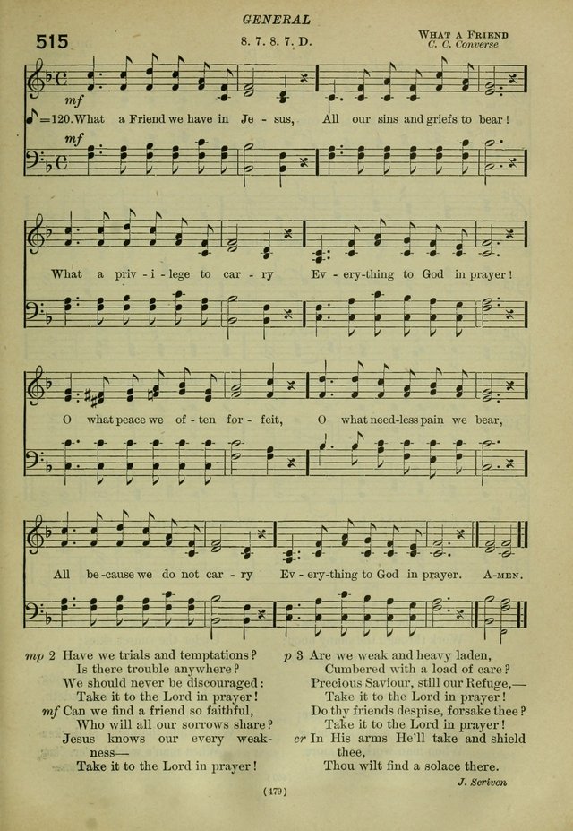 The Church Hymnal: containing hymns approved and set forth by the general conventions of 1892 and 1916; together with hymns for the use of guilds and brotherhoods, and for special occasions (Rev. ed) page 480