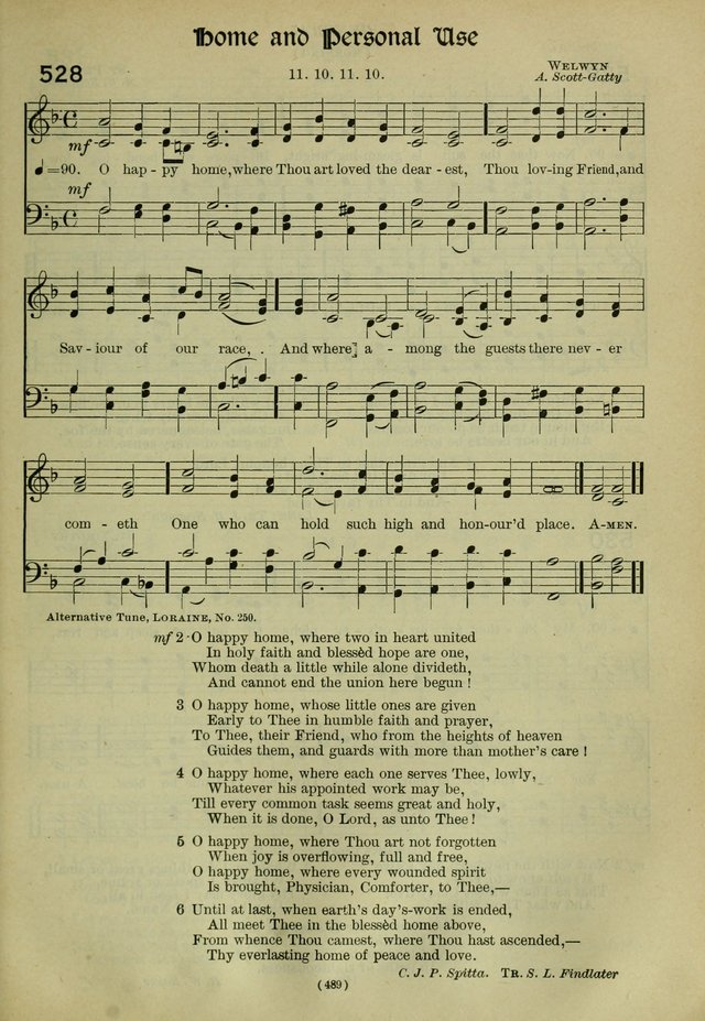 The Church Hymnal: containing hymns approved and set forth by the general conventions of 1892 and 1916; together with hymns for the use of guilds and brotherhoods, and for special occasions (Rev. ed) page 490