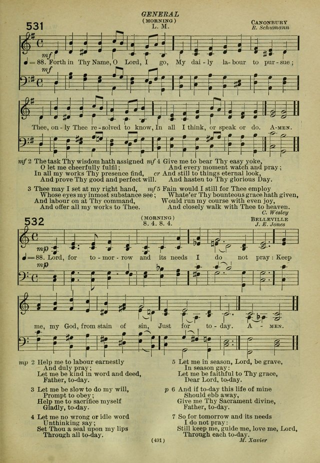 The Church Hymnal: containing hymns approved and set forth by the general conventions of 1892 and 1916; together with hymns for the use of guilds and brotherhoods, and for special occasions (Rev. ed) page 492