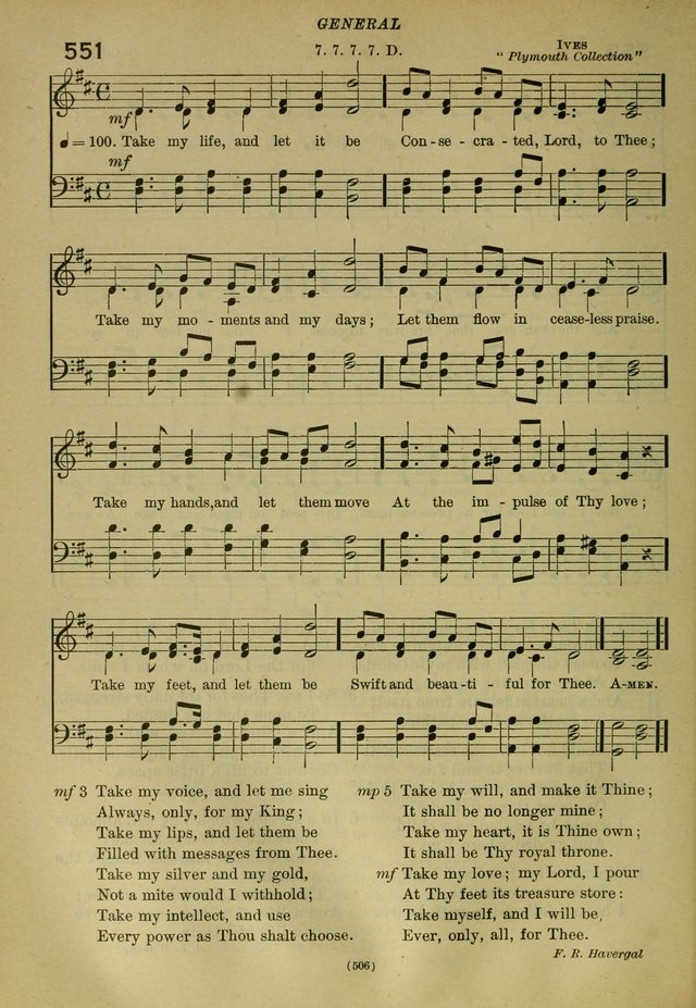 The Church Hymnal: containing hymns approved and set forth by the general conventions of 1892 and 1916; together with hymns for the use of guilds and brotherhoods, and for special occasions (Rev. ed) page 507