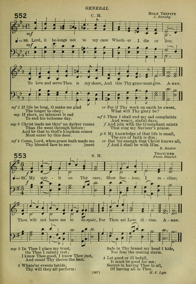 The Church Hymnal: containing hymns approved and set forth by the general conventions of 1892 and 1916; together with hymns for the use of guilds and brotherhoods, and for special occasions (Rev. ed) page 508