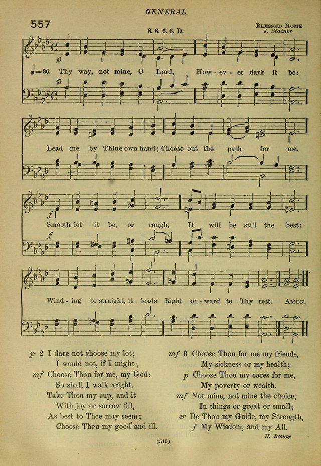 The Church Hymnal: containing hymns approved and set forth by the general conventions of 1892 and 1916; together with hymns for the use of guilds and brotherhoods, and for special occasions (Rev. ed) page 511