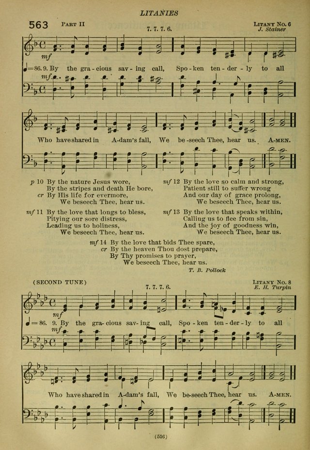 The Church Hymnal: containing hymns approved and set forth by the general conventions of 1892 and 1916; together with hymns for the use of guilds and brotherhoods, and for special occasions (Rev. ed) page 517