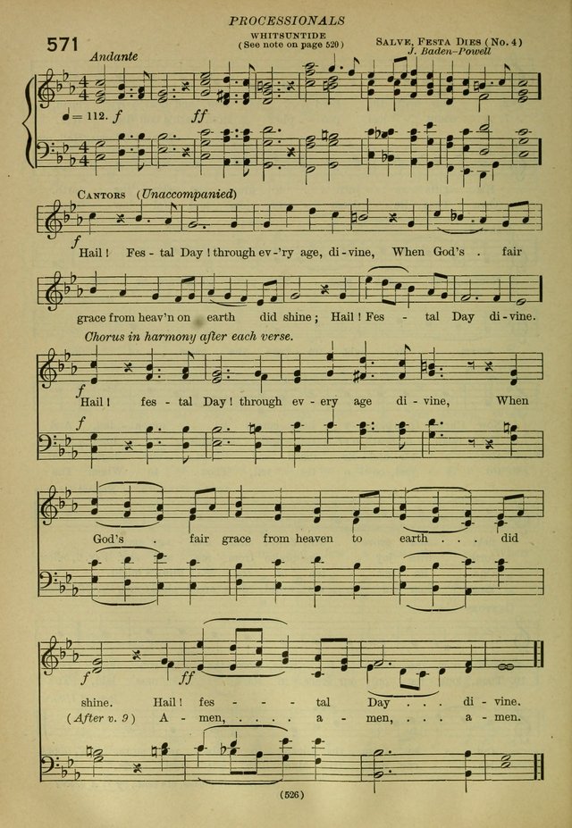 The Church Hymnal: containing hymns approved and set forth by the general conventions of 1892 and 1916; together with hymns for the use of guilds and brotherhoods, and for special occasions (Rev. ed) page 527