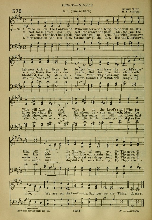 The Church Hymnal: containing hymns approved and set forth by the general conventions of 1892 and 1916; together with hymns for the use of guilds and brotherhoods, and for special occasions (Rev. ed) page 535