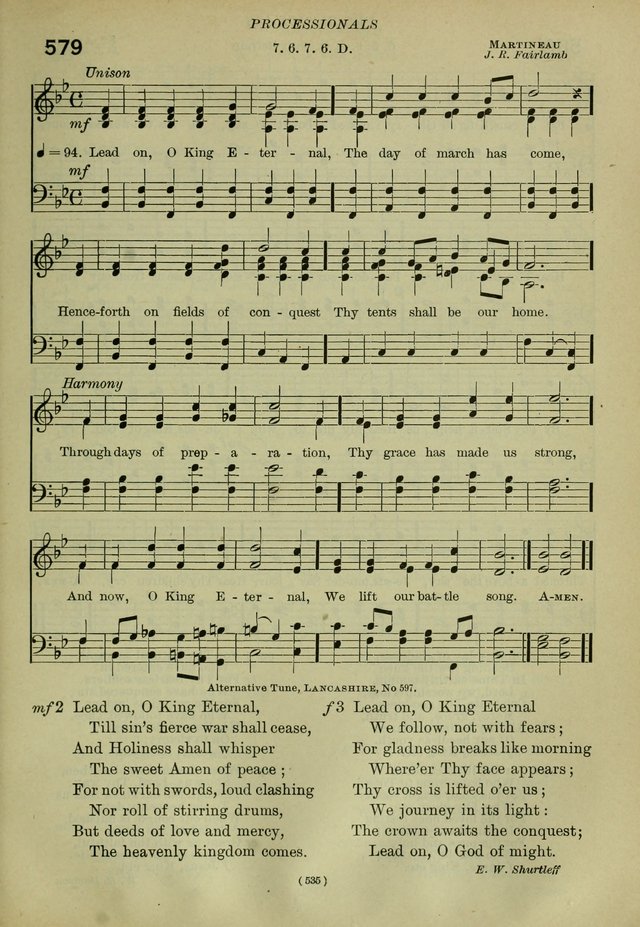 The Church Hymnal: containing hymns approved and set forth by the general conventions of 1892 and 1916; together with hymns for the use of guilds and brotherhoods, and for special occasions (Rev. ed) page 536