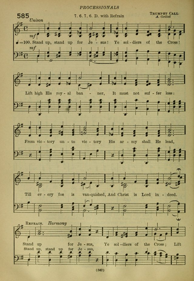 The Church Hymnal: containing hymns approved and set forth by the general conventions of 1892 and 1916; together with hymns for the use of guilds and brotherhoods, and for special occasions (Rev. ed) page 543
