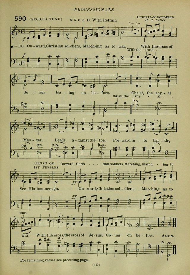 The Church Hymnal: containing hymns approved and set forth by the general conventions of 1892 and 1916; together with hymns for the use of guilds and brotherhoods, and for special occasions (Rev. ed) page 550
