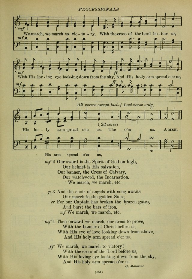 The Church Hymnal: containing hymns approved and set forth by the general conventions of 1892 and 1916; together with hymns for the use of guilds and brotherhoods, and for special occasions (Rev. ed) page 552