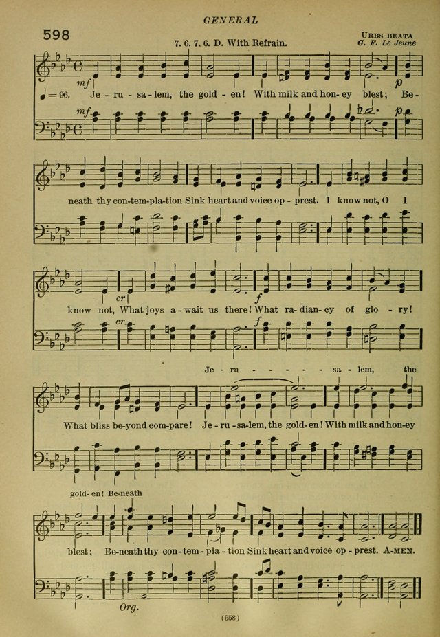 The Church Hymnal: containing hymns approved and set forth by the general conventions of 1892 and 1916; together with hymns for the use of guilds and brotherhoods, and for special occasions (Rev. ed) page 559