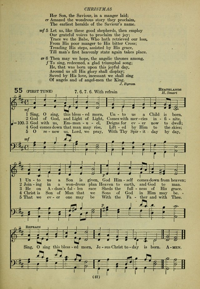 The Church Hymnal: containing hymns approved and set forth by the general conventions of 1892 and 1916; together with hymns for the use of guilds and brotherhoods, and for special occasions (Rev. ed) page 58