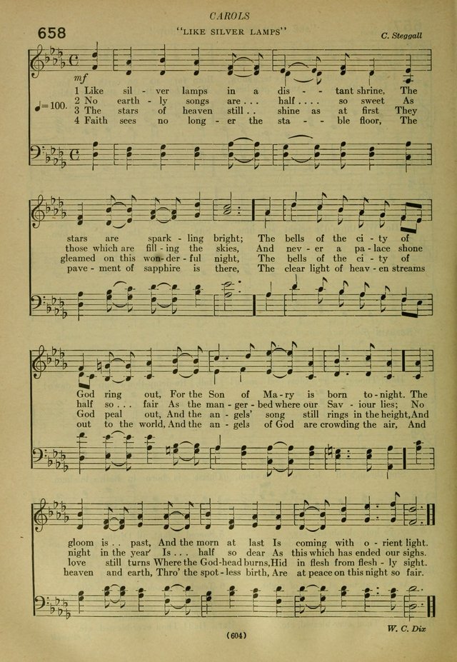 The Church Hymnal: containing hymns approved and set forth by the general conventions of 1892 and 1916; together with hymns for the use of guilds and brotherhoods, and for special occasions (Rev. ed) page 607