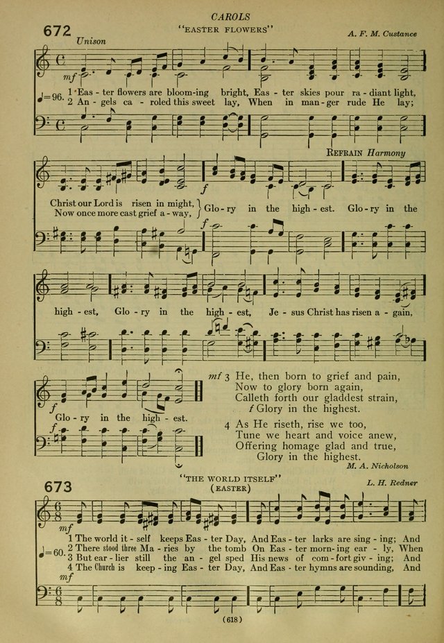 The Church Hymnal: containing hymns approved and set forth by the general conventions of 1892 and 1916; together with hymns for the use of guilds and brotherhoods, and for special occasions (Rev. ed) page 621