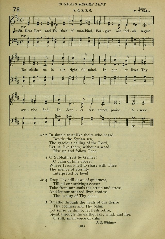 The Church Hymnal: containing hymns approved and set forth by the general conventions of 1892 and 1916; together with hymns for the use of guilds and brotherhoods, and for special occasions (Rev. ed) page 82