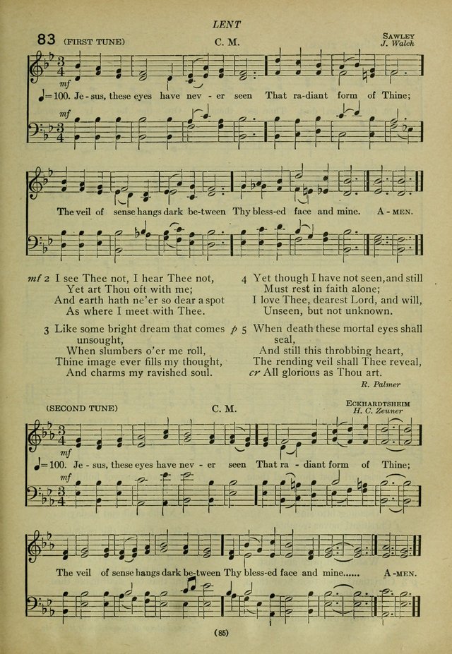 The Church Hymnal: containing hymns approved and set forth by the general conventions of 1892 and 1916; together with hymns for the use of guilds and brotherhoods, and for special occasions (Rev. ed) page 86