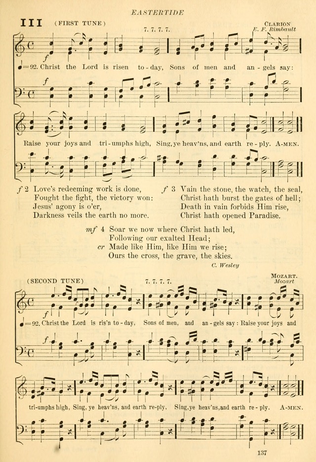 The Church Hymnal: revised and enlarged in accordance with the action of the General Convention of the Protestant Episcopal Church in the United States of America in the year of our Lord 1892... page 194
