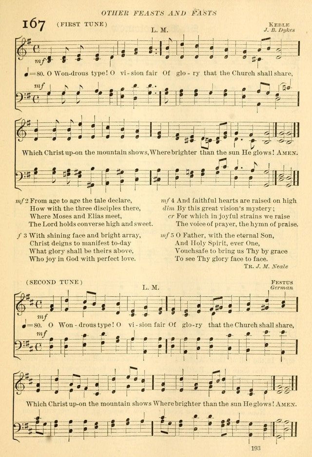 The Church Hymnal: revised and enlarged in accordance with the action of the General Convention of the Protestant Episcopal Church in the United States of America in the year of our Lord 1892... page 250
