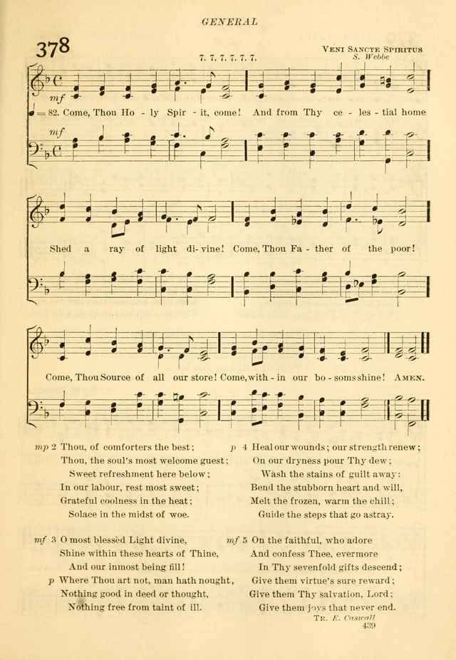The Church Hymnal: revised and enlarged in accordance with the action of the General Convention of the Protestant Episcopal Church in the United States of America in the year of our Lord 1892... page 496