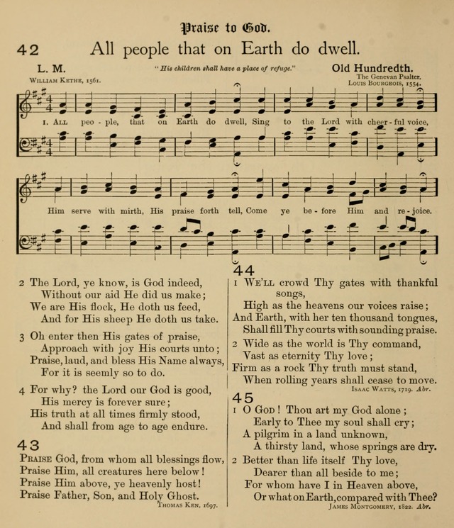 College Hymnal: a selection of Christian praise-songs for the uses of worship in universities, colleges and advanced schools. page 41