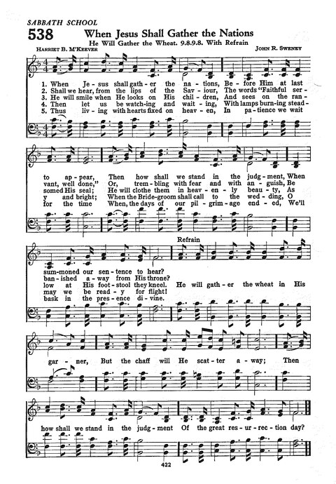 The Church Hymnal: the official hymnal of the Seventh-Day Adventist Church page 414