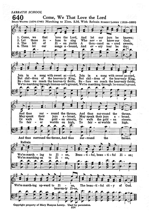 The Church Hymnal: the official hymnal of the Seventh-Day Adventist Church page 516