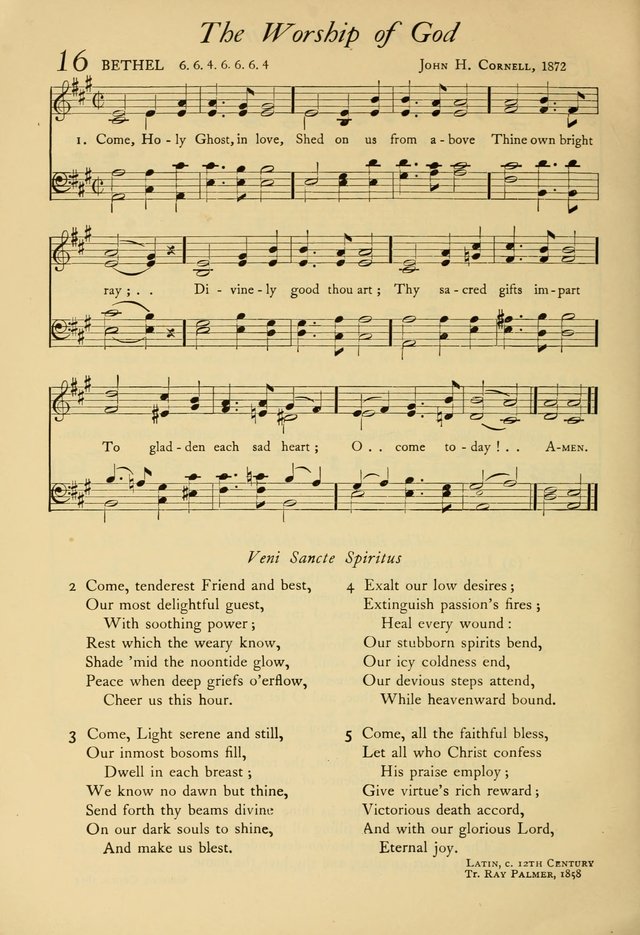 The Council Hymnal: a selection of hymns and tunes chosen from the Pilgrim Hymnal for the use of the National Council of Congregational Churches page 10