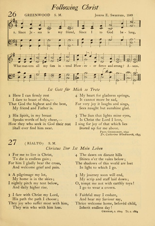 The Council Hymnal: a selection of hymns and tunes chosen from the Pilgrim Hymnal for the use of the National Council of Congregational Churches page 19