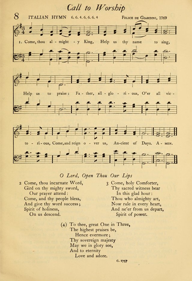 The Council Hymnal: a selection of hymns and tunes chosen from the Pilgrim Hymnal for the use of the National Council of Congregational Churches page 5