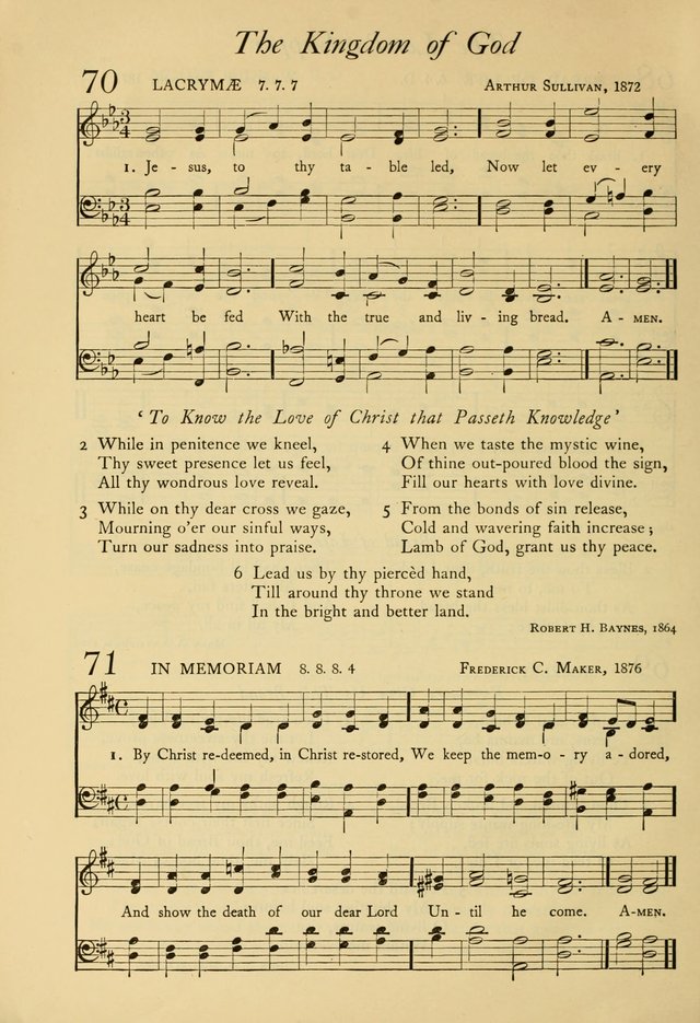 The Council Hymnal: a selection of hymns and tunes chosen from the Pilgrim Hymnal for the use of the National Council of Congregational Churches page 54