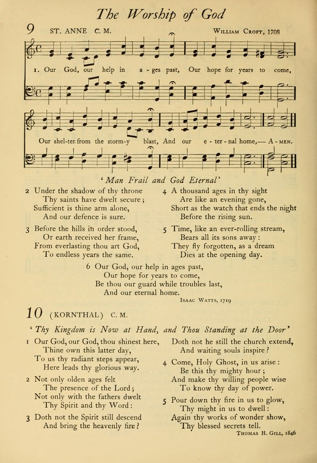 The Council Hymnal: a selection of hymns and tunes chosen from the Pilgrim Hymnal for the use of the National Council of Congregational Churches page 6