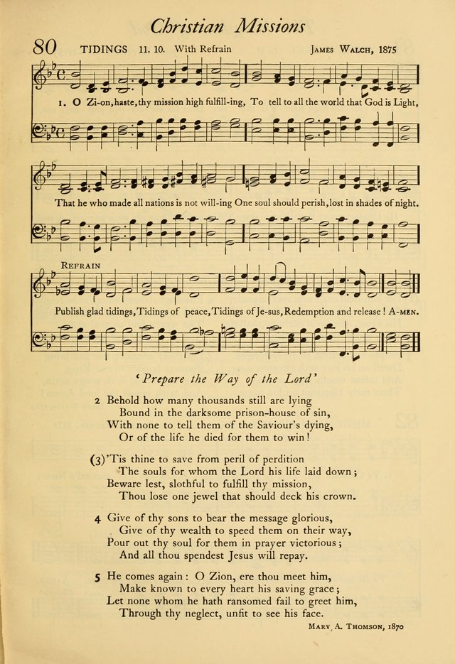 The Council Hymnal: a selection of hymns and tunes chosen from the Pilgrim Hymnal for the use of the National Council of Congregational Churches page 61