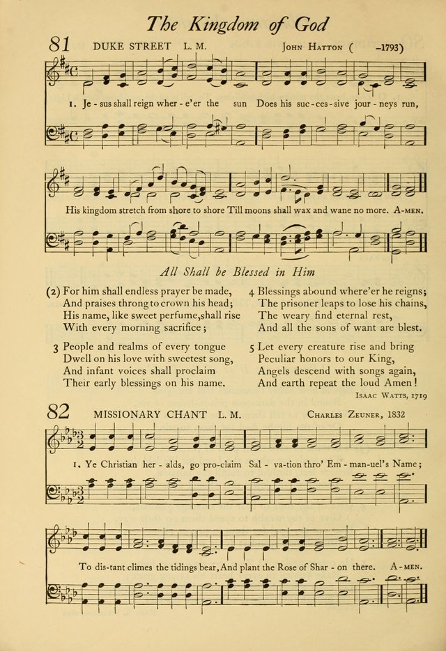 The Council Hymnal: a selection of hymns and tunes chosen from the Pilgrim Hymnal for the use of the National Council of Congregational Churches page 62