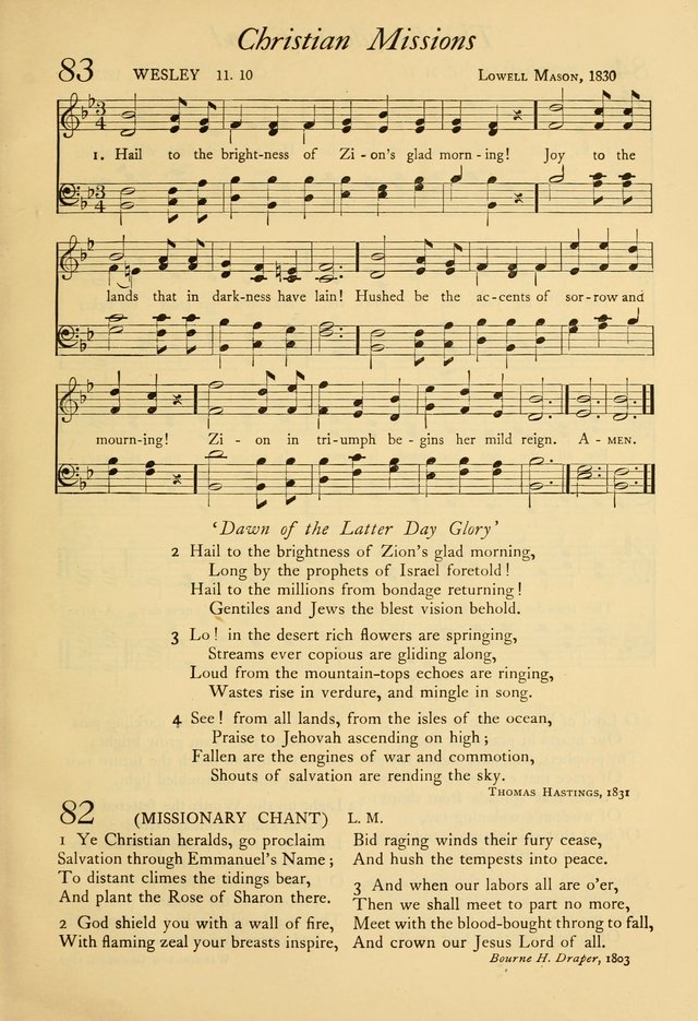 The Council Hymnal: a selection of hymns and tunes chosen from the Pilgrim Hymnal for the use of the National Council of Congregational Churches page 63