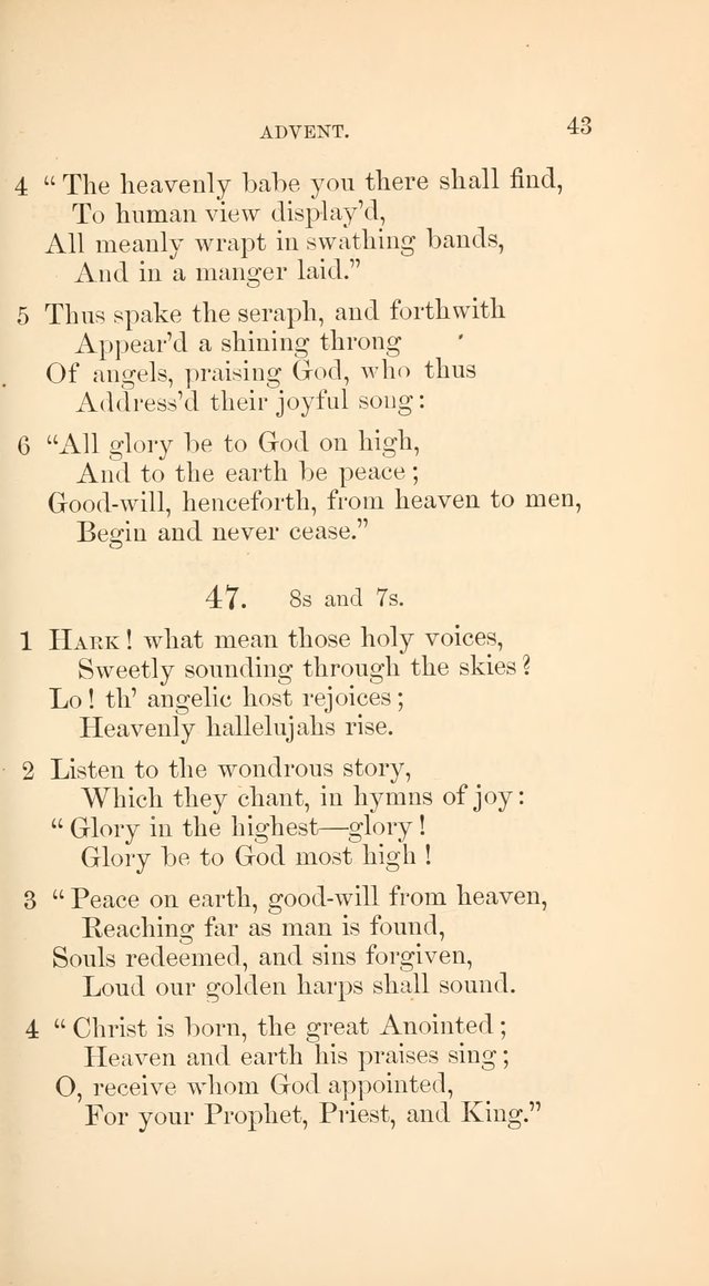 A Collection of Hymns: Supplementary to the Psalms and Hymns of Dr. Watts page 50