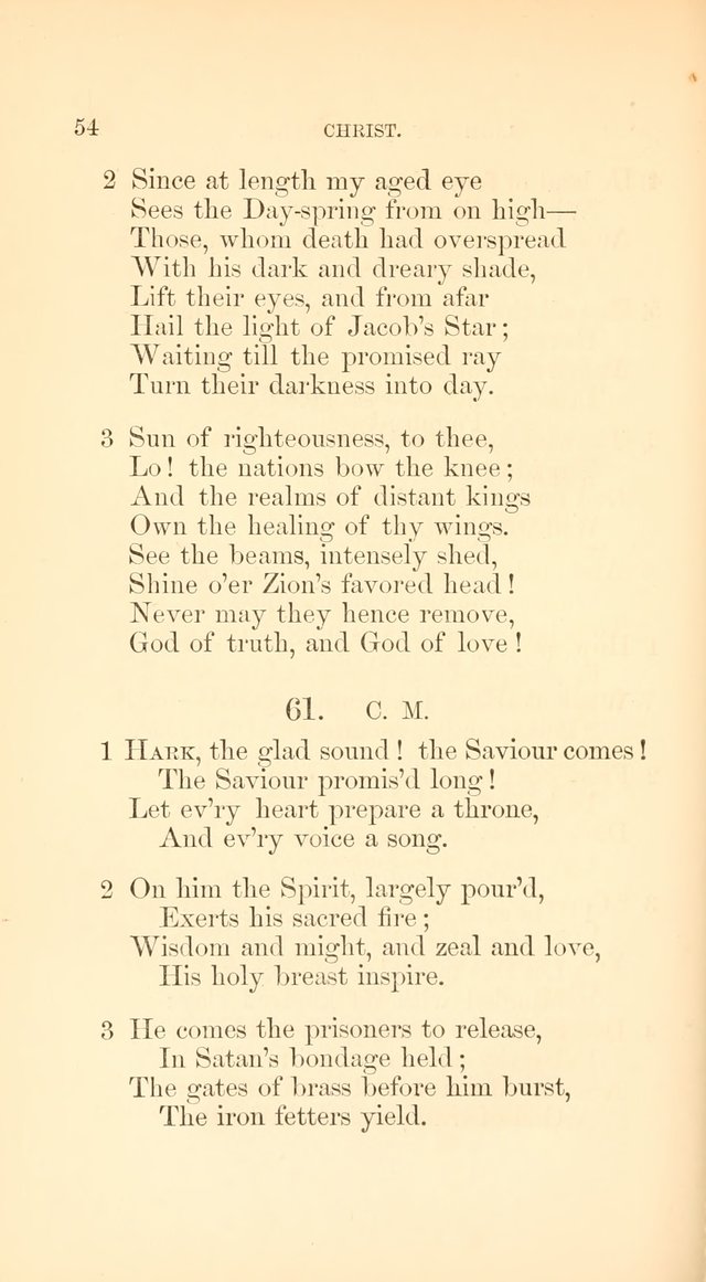A Collection of Hymns: Supplementary to the Psalms and Hymns of Dr. Watts page 61