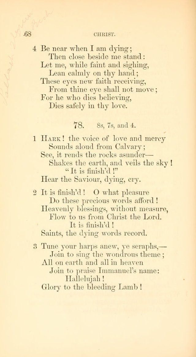 A Collection of Hymns: Supplementary to the Psalms and Hymns of Dr. Watts page 75
