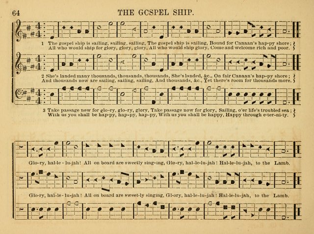 The Christian Harp and Sabbath School Songster: designed for the use of the social religious circle, revivals, and the Sabbath school (14th ed.) page 64