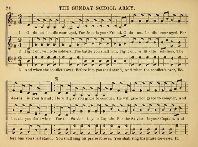 The Christian Harp and Sabbath School Songster: designed for the use of the social religious circle, revivals, and the Sabbath school (14th ed.) page 74