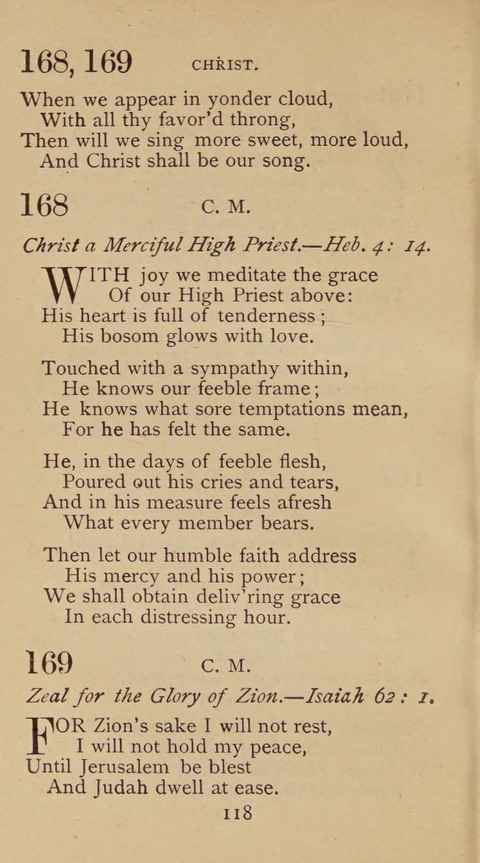 A Collection of Hymns and Sacred Songs: suited to both private and public devotions, and especially adapted to the wants and uses of the brethren of the Old German Baptist Church page 112
