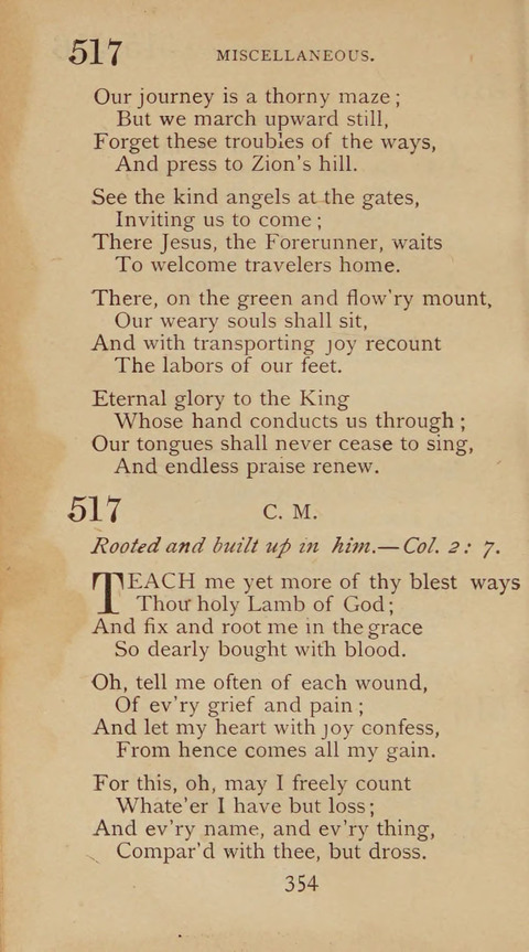 A Collection of Hymns and Sacred Songs: suited to both private and public devotions, and especially adapted to the wants and uses of the brethren of the Old German Baptist Church page 348