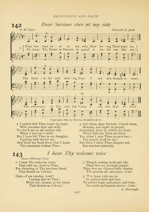 The Calvary Hymnal: for Sunday School, Prayer Meeting and Church Service page 108