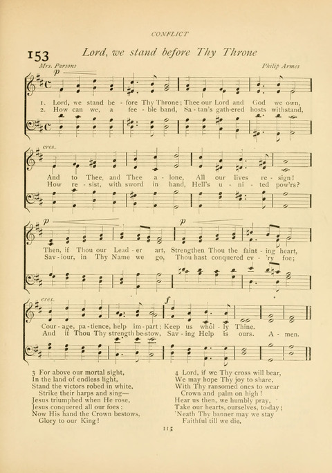 The Calvary Hymnal: for Sunday School, Prayer Meeting and Church Service page 115