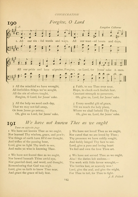 The Calvary Hymnal: for Sunday School, Prayer Meeting and Church Service page 143