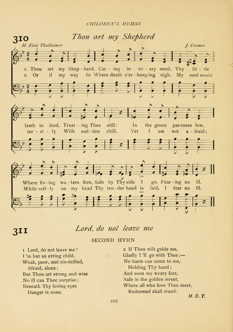 The Calvary Hymnal: for Sunday School, Prayer Meeting and Church Service page 222