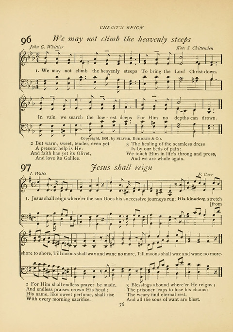 The Calvary Hymnal: for Sunday School, Prayer Meeting and Church Service page 76