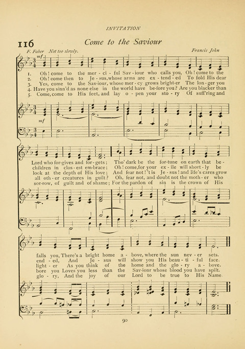 The Calvary Hymnal: for Sunday School, Prayer Meeting and Church Service page 90