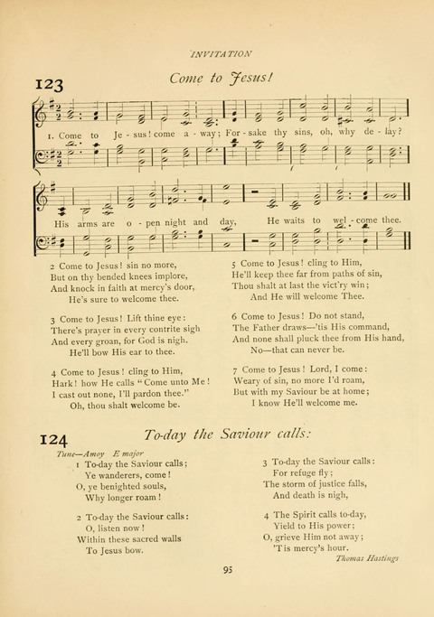 The Calvary Hymnal: for Sunday School, Prayer Meeting and Church Service page 95