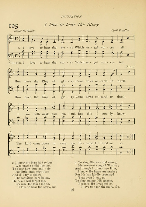 The Calvary Hymnal: for Sunday School, Prayer Meeting and Church Service page 96