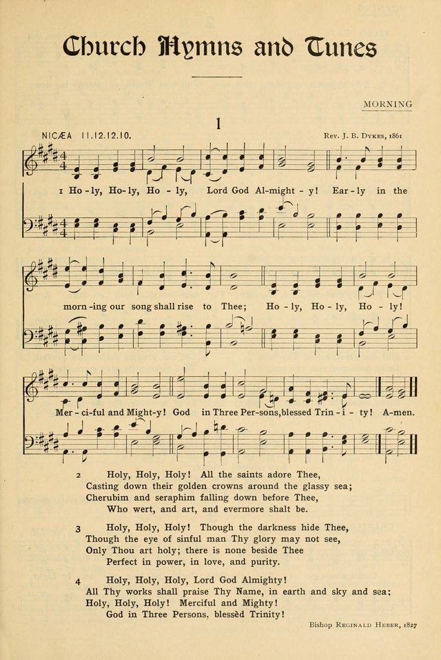 Church Hymns and Tunes page 1