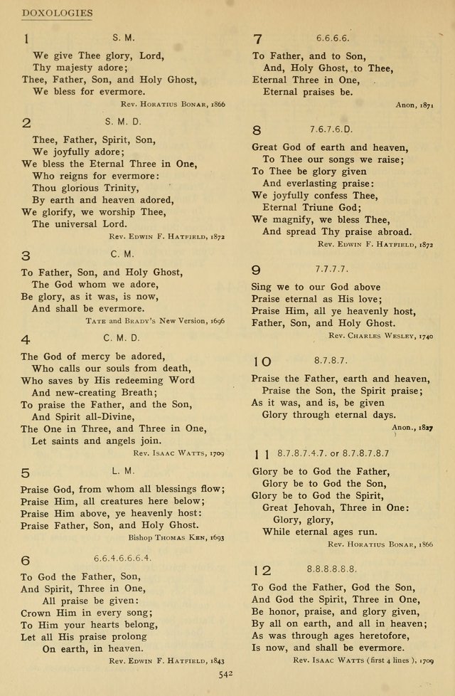 Church Hymns and Tunes page 542